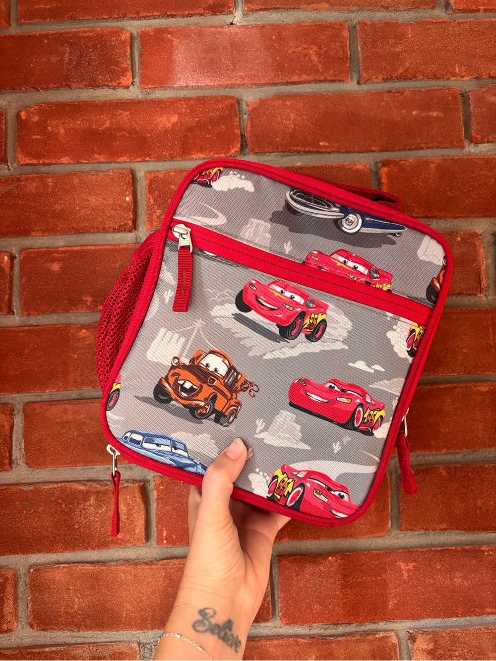 Pottery Barn Kids Lightning McQueen Cars Lunch Bag Box